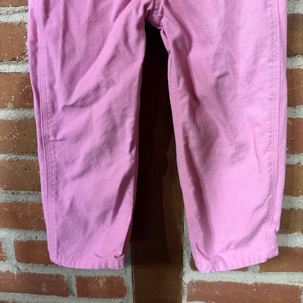 Carhartt Kids Pink Cotton Overalls with Front Pocket - Picture 5 of 12